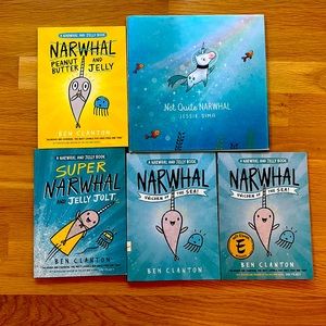 Narwhal and Jelly Book plus a Bonus Hardcover Book 📖
